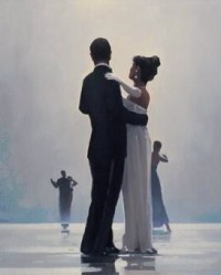 Painitng, 'Dance me to the end of love', by Jack Vettriano 